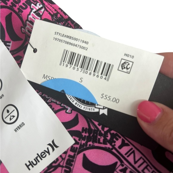 NWT Hurley Men’s Cannonball 17” Outseam Volley Shorts in Multi Ombré in size S - Picture 4 of 5